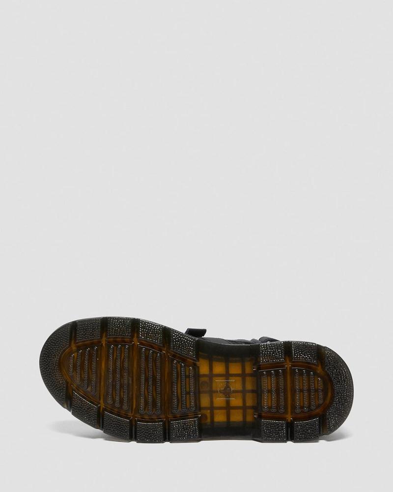 Dr Martens Forster Webbing Sandaler Med Rem Herre Sort | DK 637MQZ